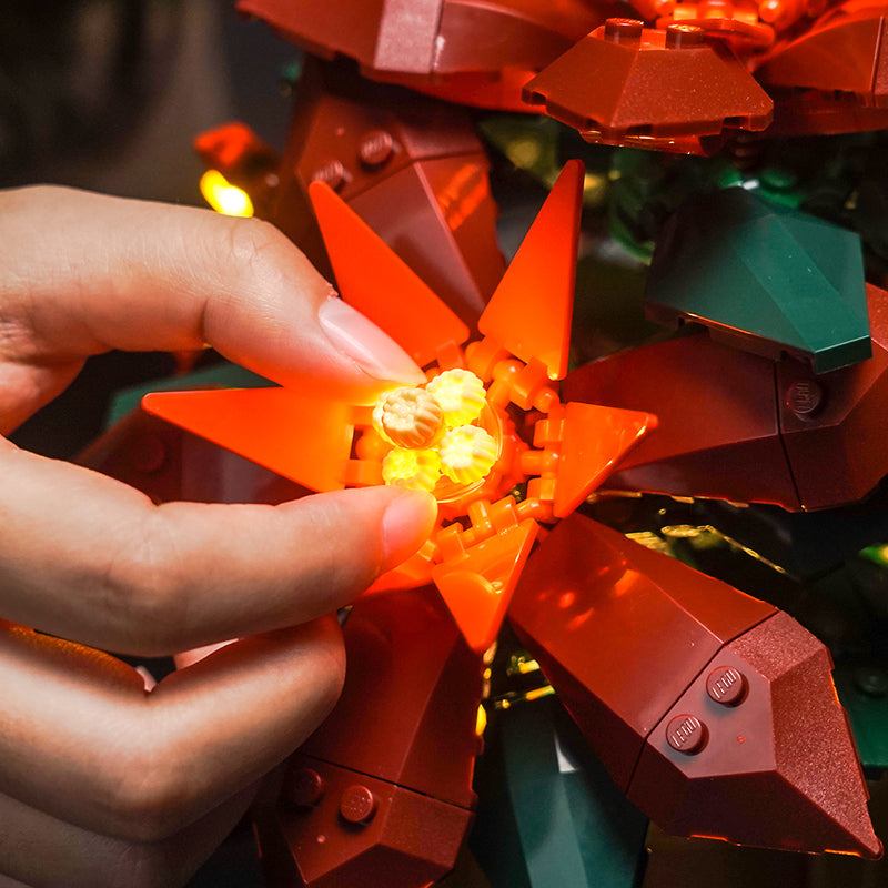 LED Light Kit for LEGO® Botanicals 10370 Poinsettia