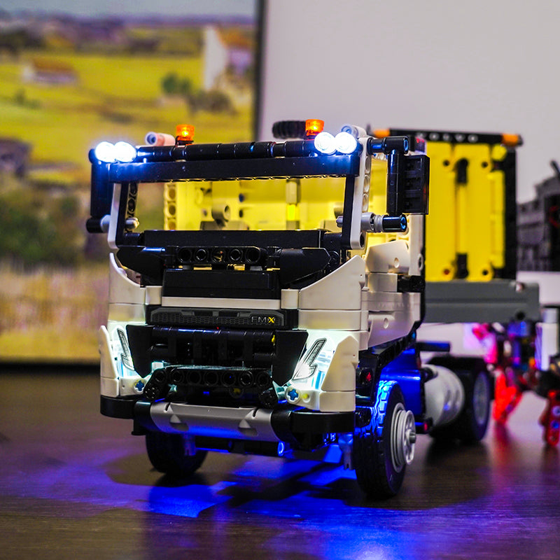 LED Light Kit for LEGO® Technic 42175 Volvo FMX Truck & EC230 Electric Excavator