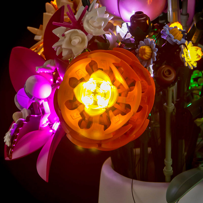 LED Light Kit for LEGO® Botanicals Pretty Pink Flower Bouquet 10342