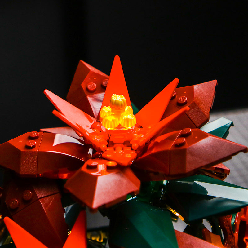 LED Light Kit for LEGO® Botanicals 10370 Poinsettia